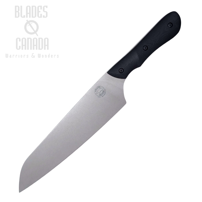 White River Smith & Song Chef Knife, CPM MagnaCut 7.5", G10 Black, WRSS-CHF-GBL (image for) White River Smith & Song Chef Knife, CPM MagnaCut 7.5", G10 Black, WRSS-CHF-GBL